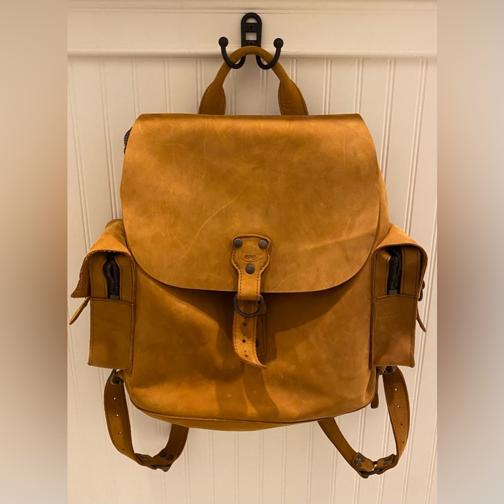 Used once! Wanderer’s Leather Backpack from Love41/Saddleback Leather